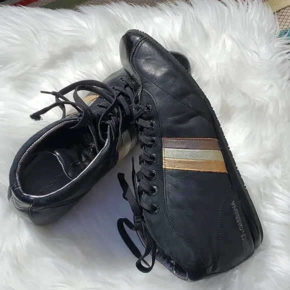 Dolce & Gabbana Black Leather Casual Sneaker sz 11 🎉 Host Pick - Picture 7 of 13
